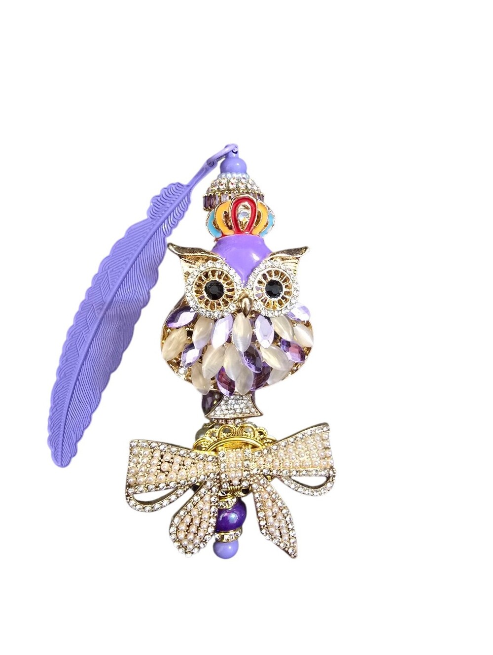Purple OWL  Luxury Bookmark